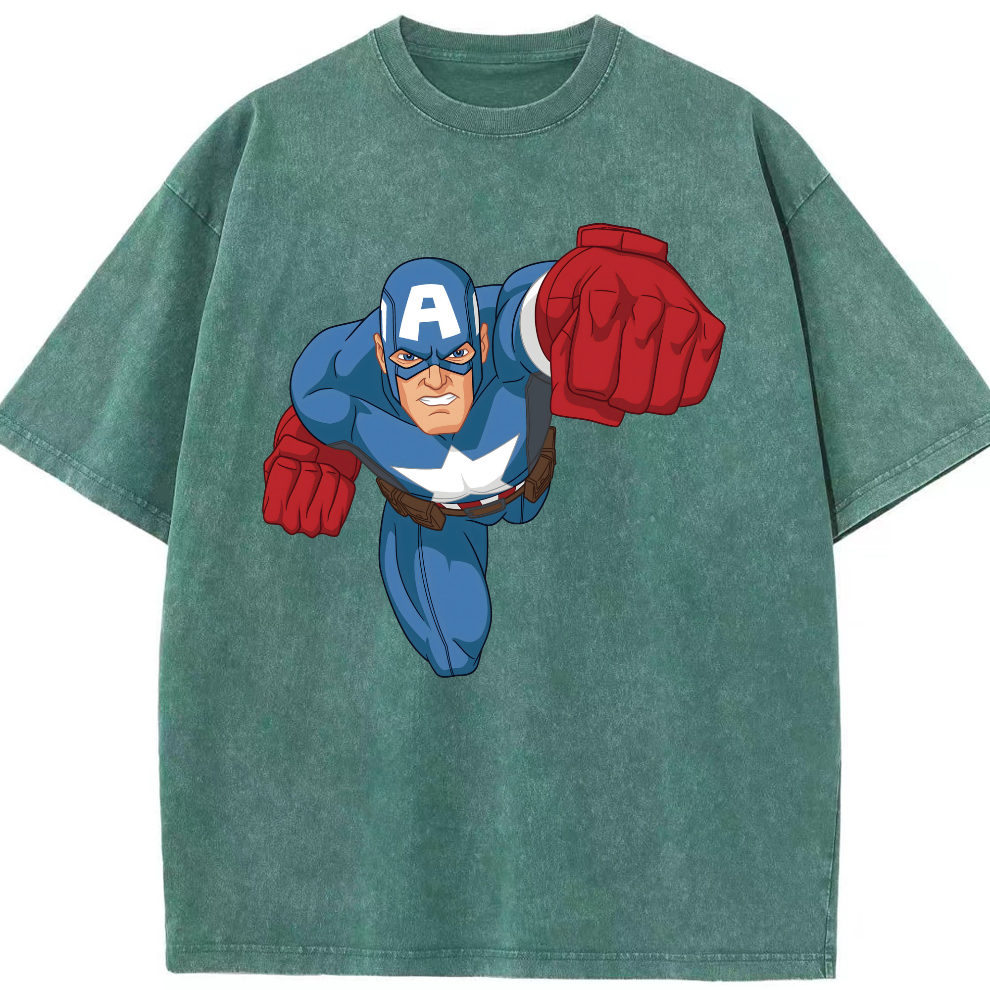 （画像用） アベンジャーズ The Avengers 綿100% ヴィンテージ風 半袖Tシャツ（フロントプリント）